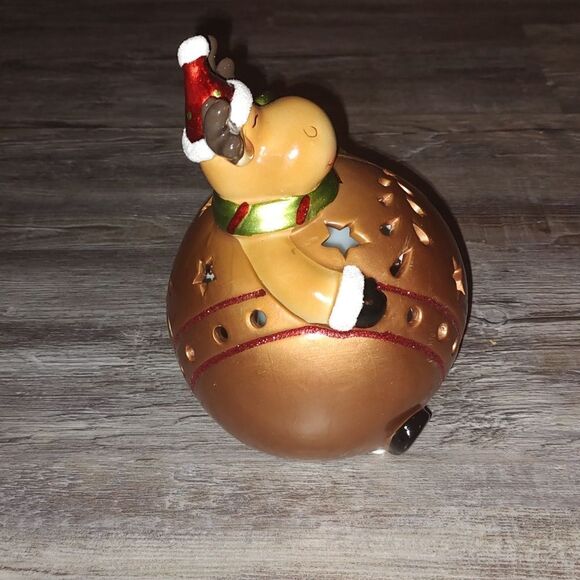 Home Reflections Reindeer Ornament Luminary Flameless Multi Color Candle - Picture 6 of 13